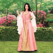 Avington Dress. Windlass. Pink. Vestido Medieval. Marto